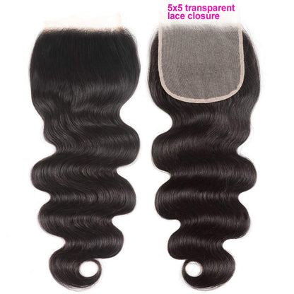 Body Wave Transparent Lace Closure 