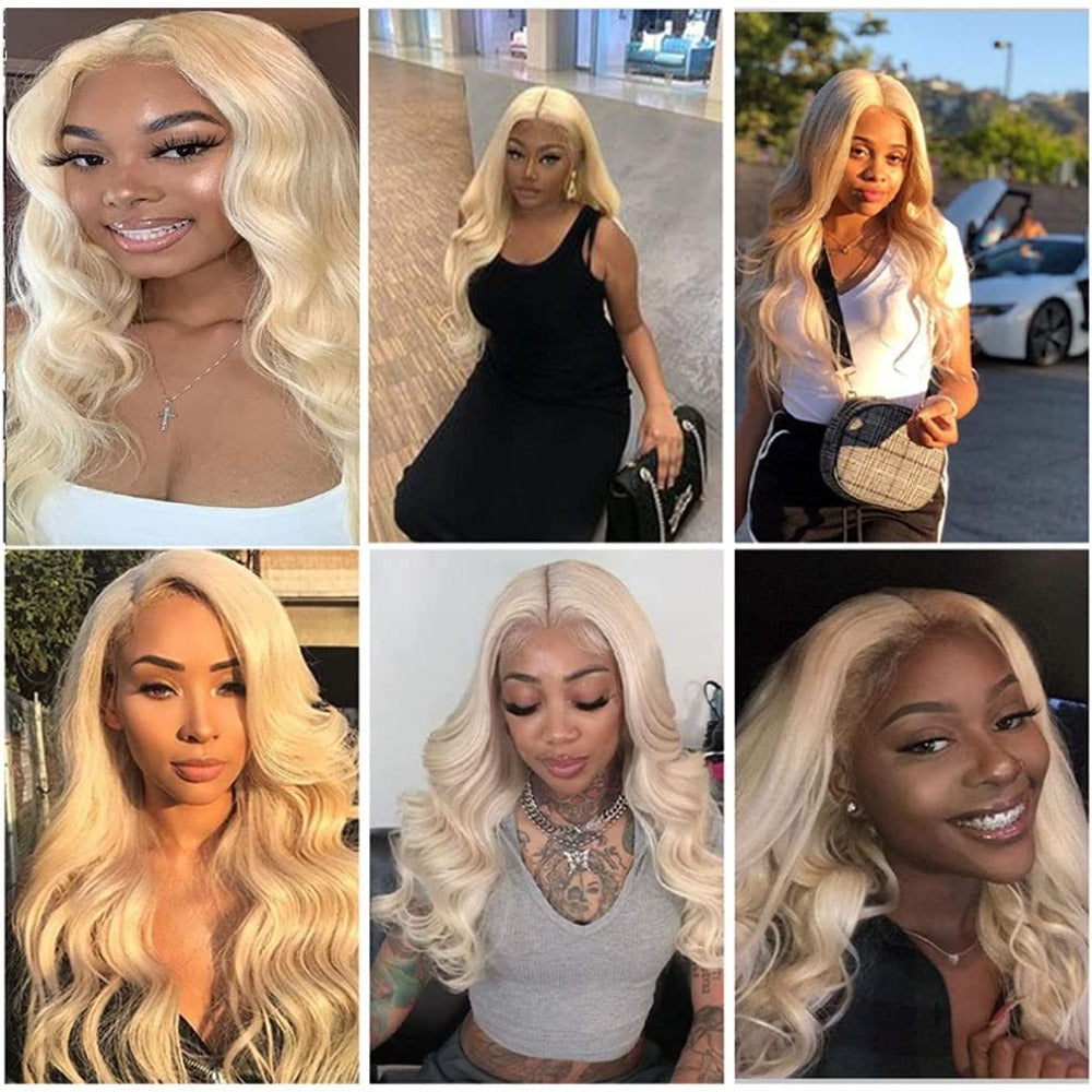 613 Blonde HD Wig straight  13x6