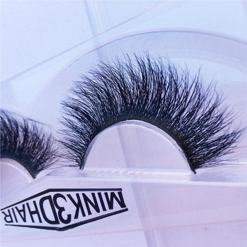 Long Thick Dramatic Look Handmade Reusable 3D Mink Eyelashes For Makeup