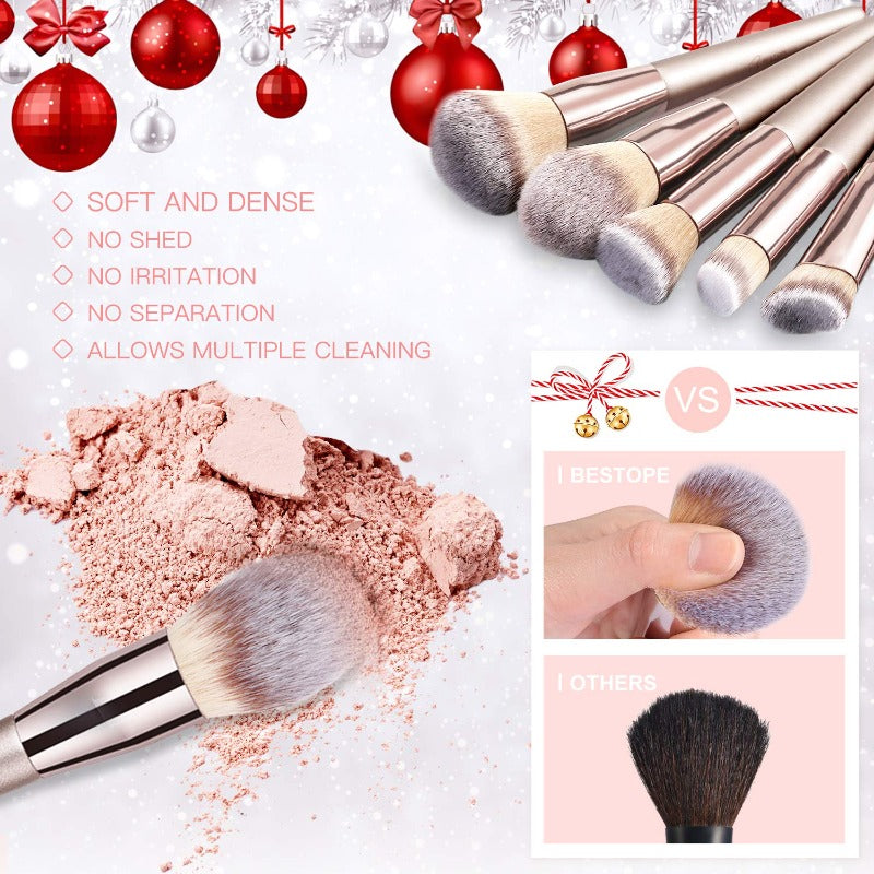 Ustar BESTOPE 26 PCs Makeup Set, 20pcs Brushes & 6pcs Blackhead Remover Pimple Extractor Tool