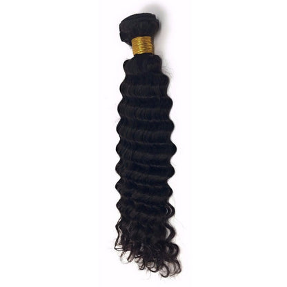 100% Virgin Remy hair Bundles Natural color Deep Wave