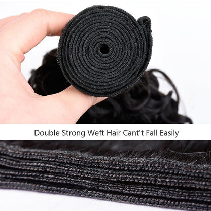100% unprocessed Virgin human Hair Bundles Natural Blac