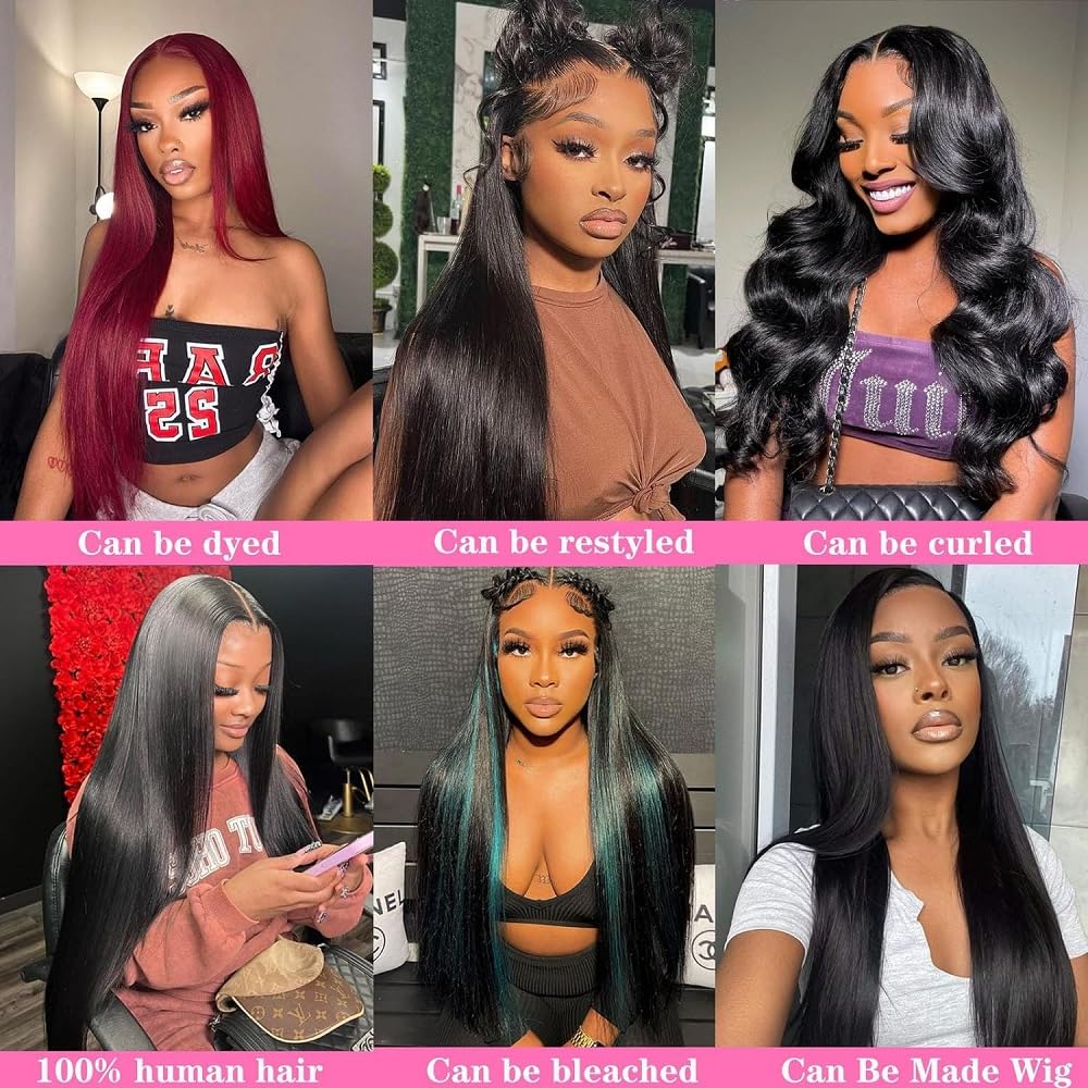 3 Bundle Virgin Human Hair Straight Unprocessed Hair Jet Black Color