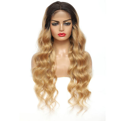 1B/27 Body Wave 4x4 Lace Closure Wig Ombre Color 100% Humanwig virgin remy hair