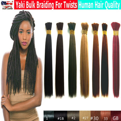 Bulk Braiding Hair Synthetic Fibre Human Hair