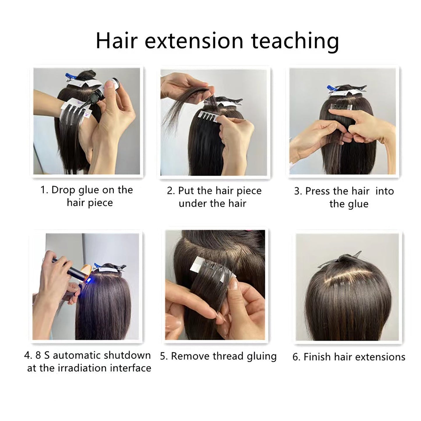 V-light Hair Extension 6 in 1 kit