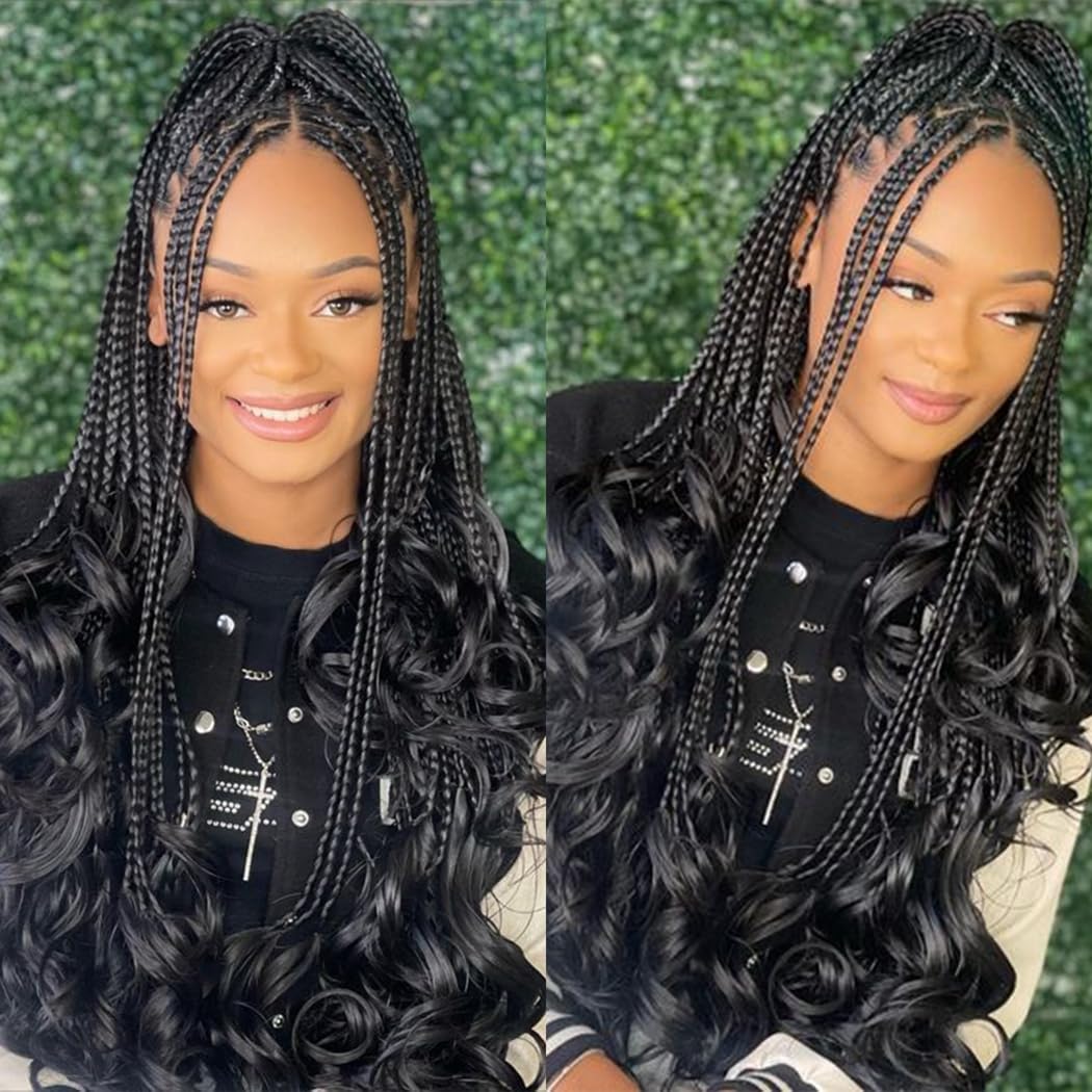 100% Human Hair Boho Braiding Hair - Loose Deep Wave Natural Black 100g/Bundle
