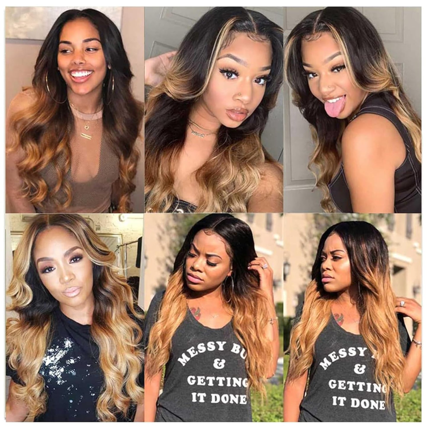 4X4 Lace Closure Body Wave Ombre (1B/427) 100% Human Hair Closure – Transparent Lace, Natural Roots