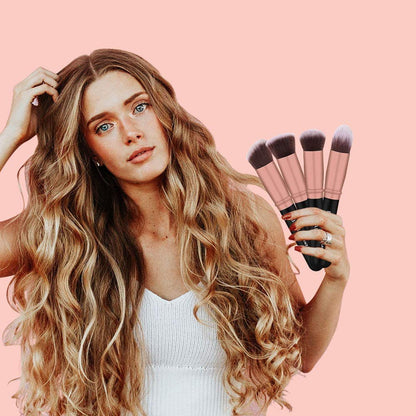BS-MALL 16pcs Makeup Brushes  Premium Synthetic Professional Makeup Eye Brushes Kit(Rose Gold)