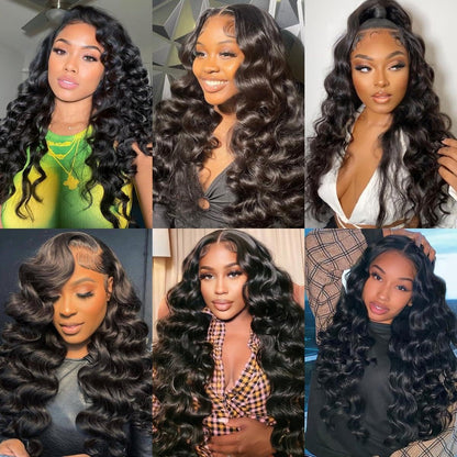 12A Premium Indian Hair Loose Wave Bundles – 100% Unprocessed Natural Black Human Hair Extensions | Machine Double Weft 10"-26"