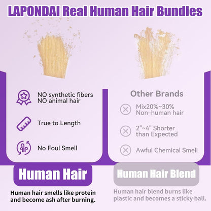 Premium 613 Gloden Blonde Hair Straight Unprocessed 100% Human HairAsh Blonde Color | Single Donor Cuticle Intact Virgin Remy Bundles