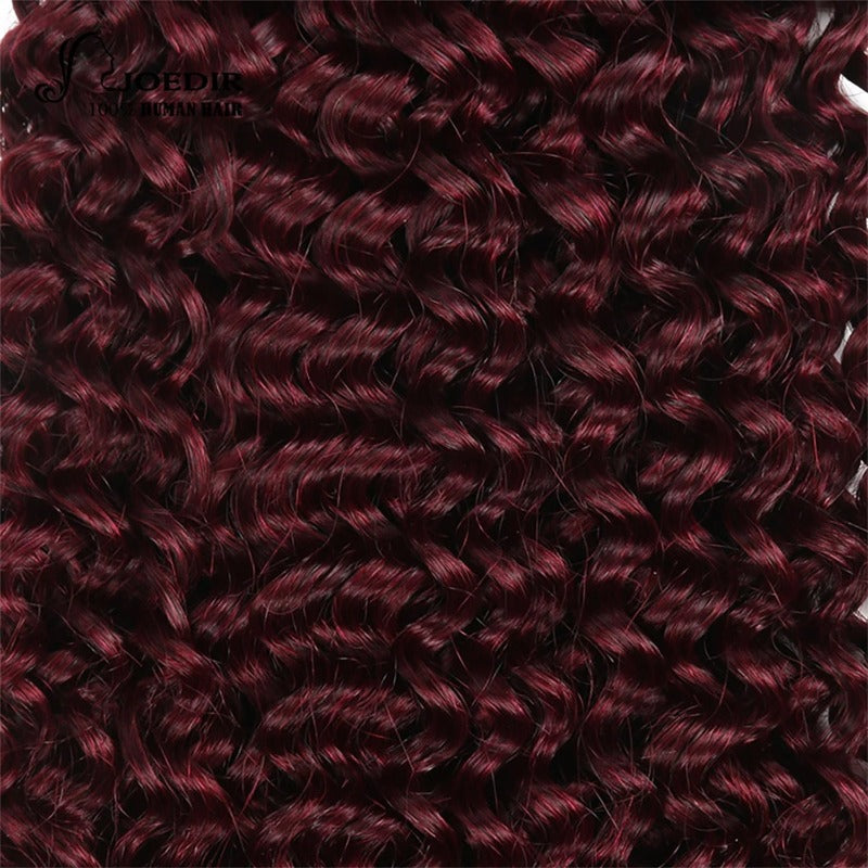 #99J Burgundy Jerry Curly hair
