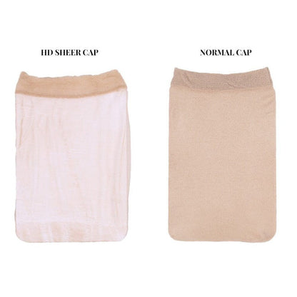 HD Nylon Mesh Net Hair Wigs Stocking Cap Fishnet Elastic Liner 2pcs per pack