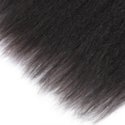 Kinky Straight 100%  Human Hair Bundles – Natural Black 10A Brazilian Virgin Hair 8"-30"