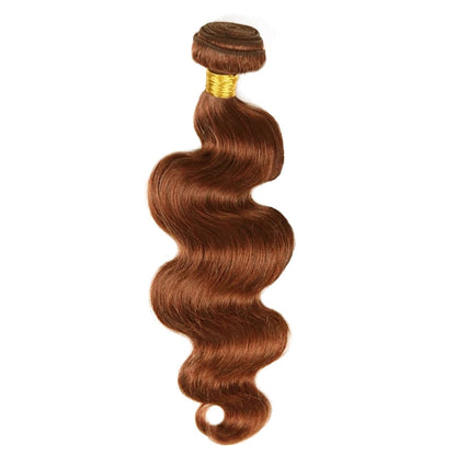 100% Auburn (#33) Body Wave Human Hair Bundles | Warm Tone & Effortless Waves | Single Donor Cuticle Intact 100g