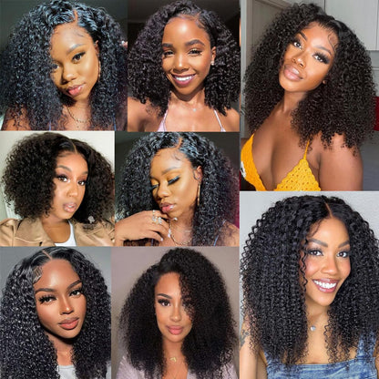 4x4 Lace Transparent Lace Closure Jerry Curl Virgin Natural Human Hair | Bleached Knots, Free Part