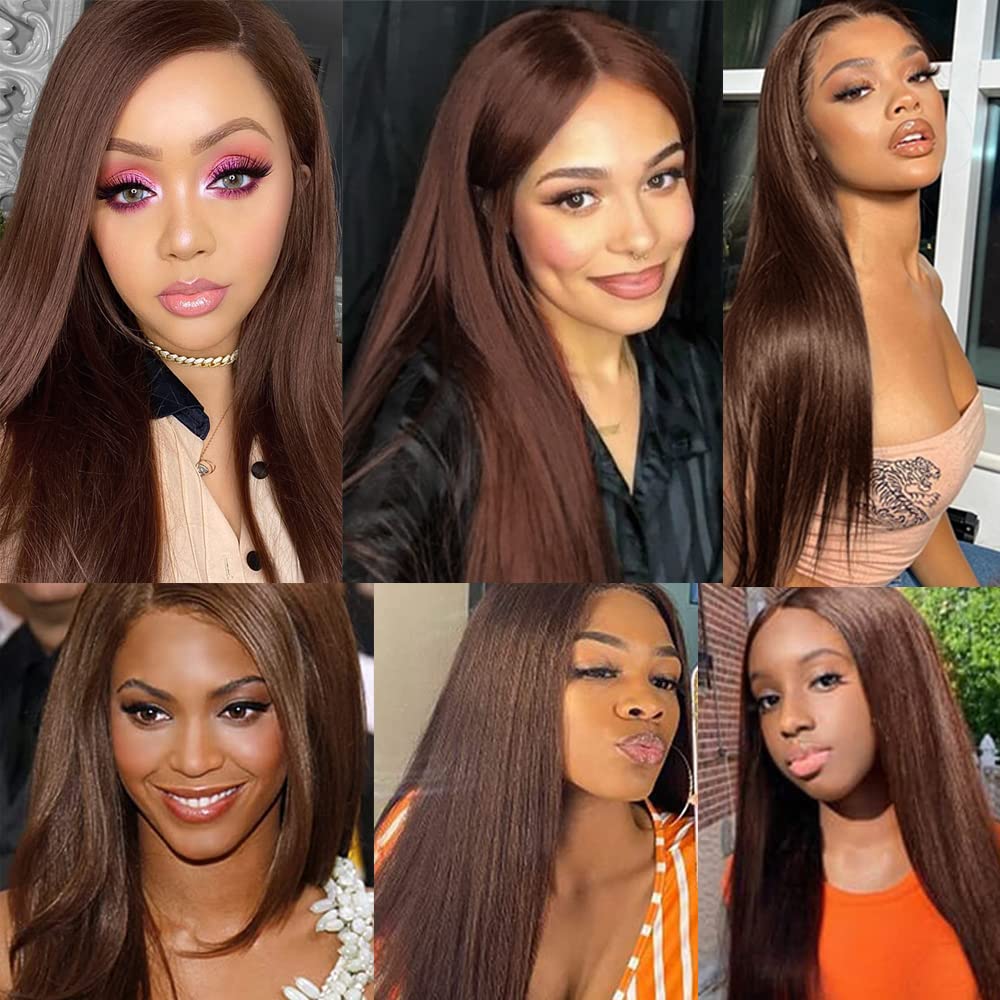 Holiday Deals: Medium Brown (#4) Straight 100% Human Hair