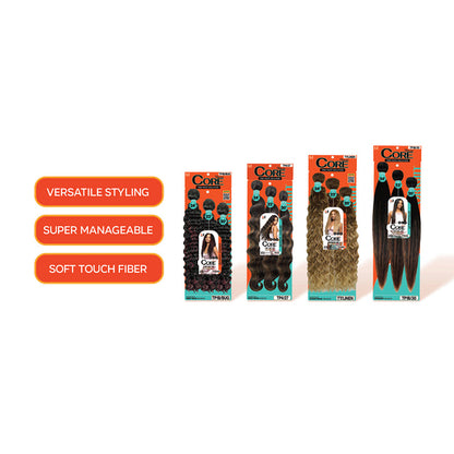 Quick Weave Combo Set 3 Bundle of Straight 20 22 24 inches With Black and Brown Wig Caps and Super Bond Glue