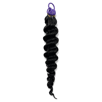 Ocean Wave Crochet 100% Human Hair - Boho Braiding Hair For Miracle Knots (50g/Pack)