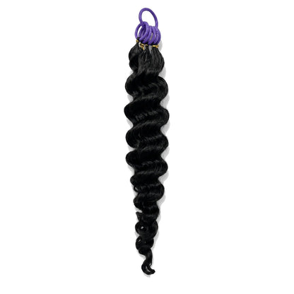 Ocean Wave Crochet 100% Human Hair - Boho Braiding Hair For Miracle Knots (50g/Pack)