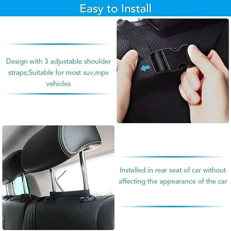 Backseat Hanging Car Trunk Organizer With 9 Large Storage Bag
