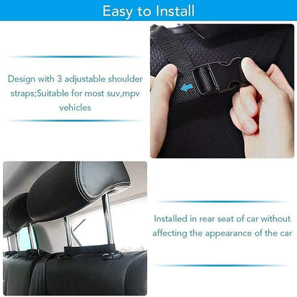 Backseat Hanging Car Trunk Organizer With 9 Large Storage Bag