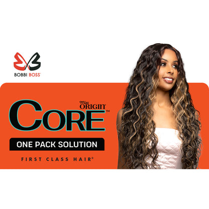 Quick Weave Combo Set 3 Bundle of Straight 20 22 24 inches With Black and Brown Wig Caps and Super Bond Glue