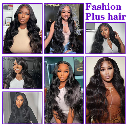 9x6  Lace Closure Wig Body Wave Human Hair Wear And Go Glueless Wigs