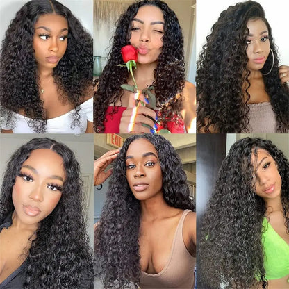 Super Long single drawn raw hair Deep Wave 32-40 Inches High Quality 100% Human Hair | Unprocessed Single Donor Bundles