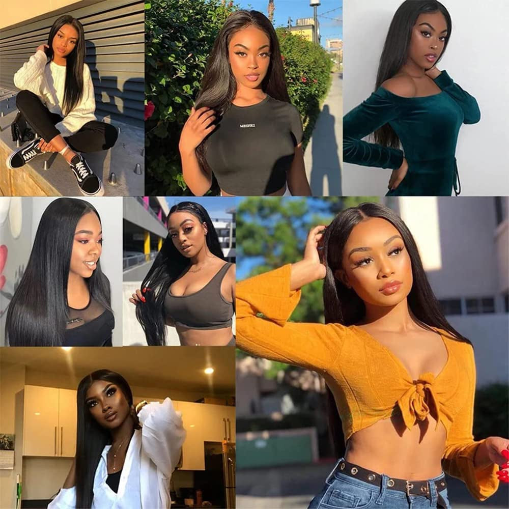 100% Affordable Human Hair Bundles - #1 Jet Black Straight Remy Hair Extensions (10"-30")