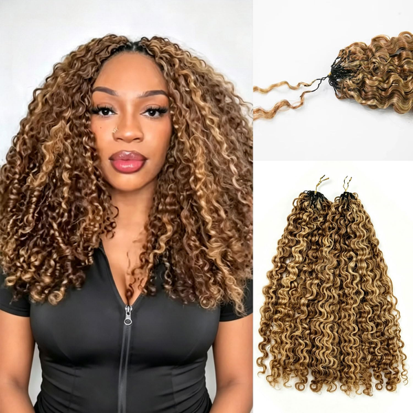 Burmese Curly Human Crochet Hair for Women