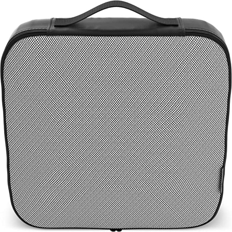 Travel Black Mesh 5 Set Packing Cube Organizers With Laundry Bag