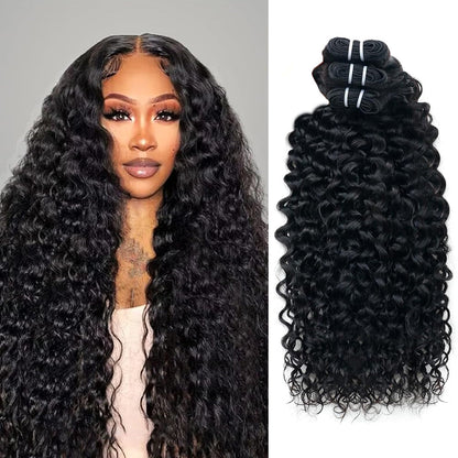 Double Drawn Burmese Curly Full End Unprocessed 100% Human Hair Natural Color | Single Donor Cuticle Aligned Bundles 10"-26"