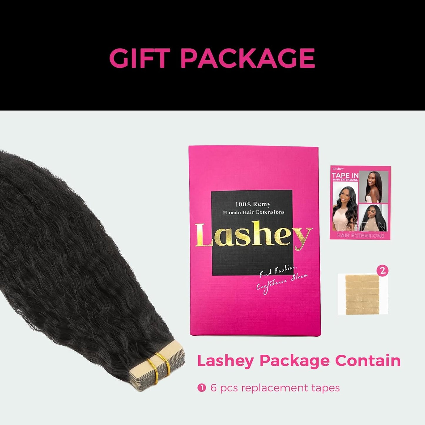 Premium Tape-in Human Hair Natural Color Kinky Straight – 20Pcs/Pack, Virgin Raw Hair, No Tangle, Seamless Blend
