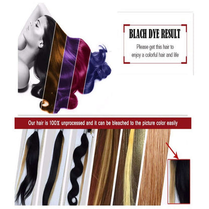 Ustar 7A Natural Black Virgin Body Wave Hair 3 Bundles with Frontal