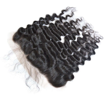 Ustar 100% Human Hair 13x6 Lace Free Part Frontal Deep Wave