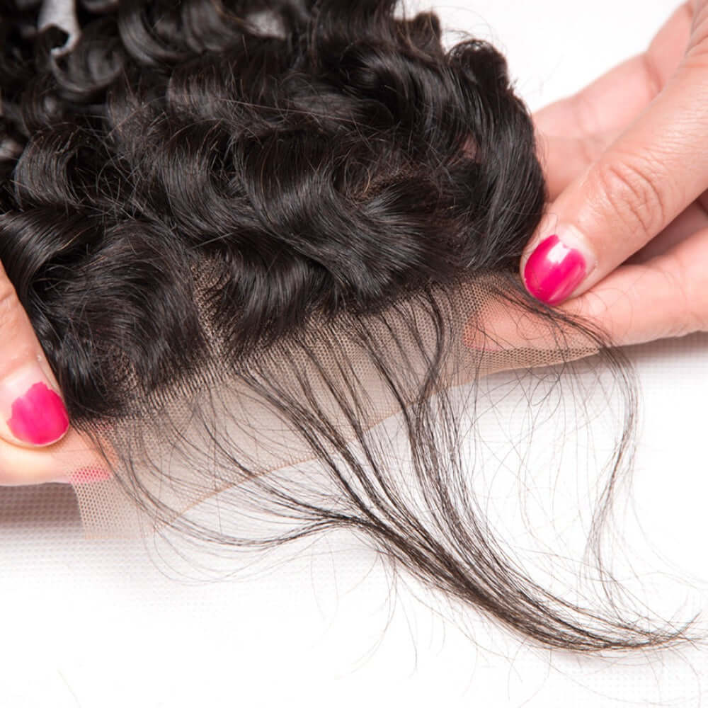 Ustar 100% Human Hair 4X4 CLOSURE Deep Wave