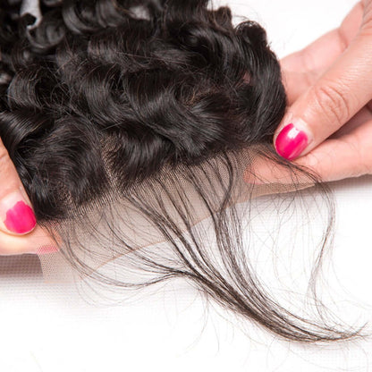 Ustar 100% Human Hair 4X4 CLOSURE Deep Wave