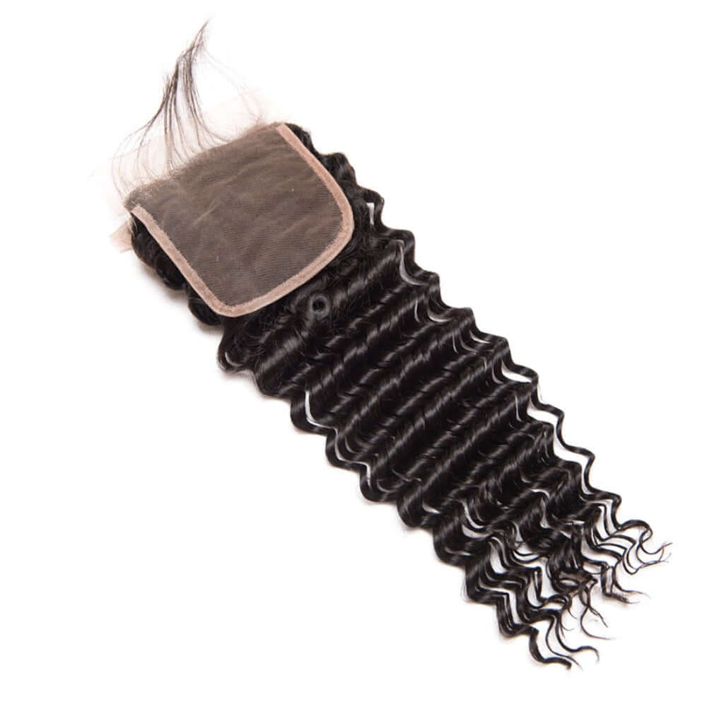 Ustar 100% Human Hair 4X4 CLOSURE Deep Wave