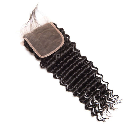 Ustar 100% Human Hair 4X4 CLOSURE Deep Wave