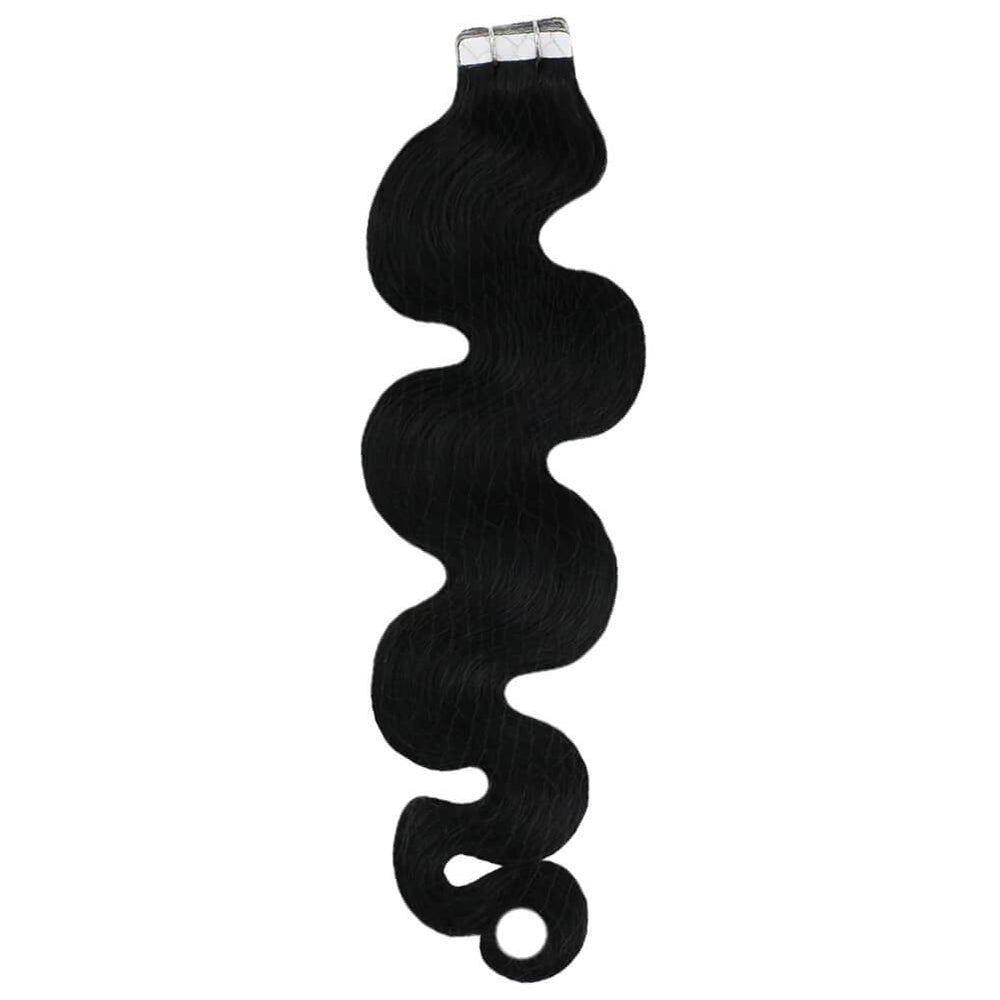 Premium Tape-in Human Hair Natural Color Body Wave – 20Pcs/Pack, Virgin Raw Hair, No Tangle, Seamless Blend