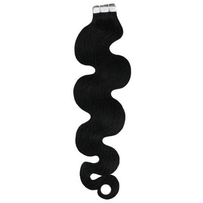 Premium Tape-in Human Hair Natural Color Body Wave – 20Pcs/Pack, Virgin Raw Hair, No Tangle, Seamless Blend