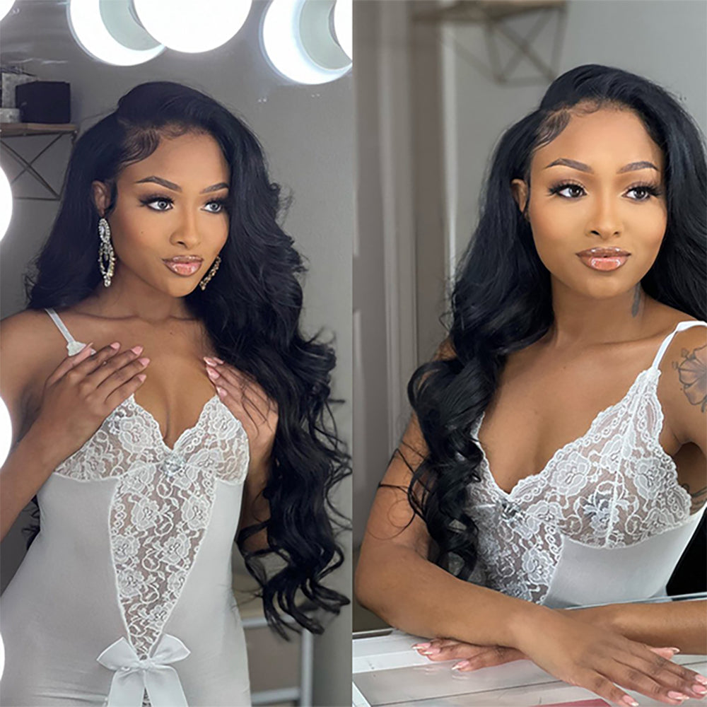 Holiday Deals : 3 bundles Body Wave Natural black Affordable hair 100% Human Hair on sale