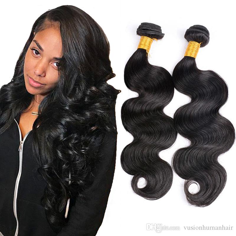 12A Premium Indian Body Wave Hair Bundles – Natural Black Unprocessed Human Hair Extensions | Machine Double Weft 10"-30"
