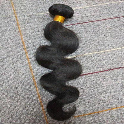 12A Premium Indian Body Wave Hair Bundles – Natural Black Unprocessed Human Hair Extensions | Machine Double Weft 10"-30"