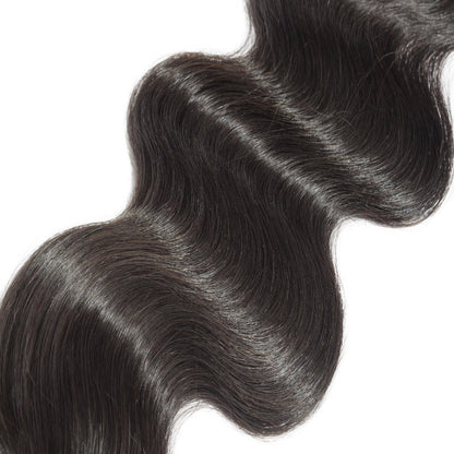 12A Premium Indian Body Wave Hair Bundles – Natural Black Unprocessed Human Hair Extensions | Machine Double Weft 10"-30"