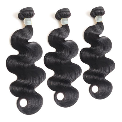 Holiday Deals : 3 bundles Body Wave Natural black Affordable hair 100% Human Hair on sale