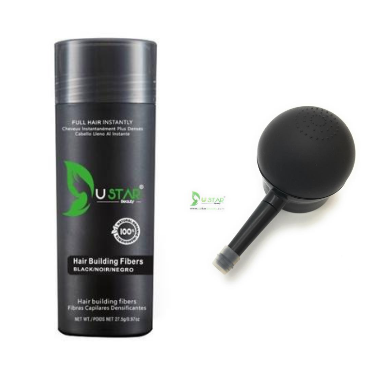 Hair Building Fibers with Applicator