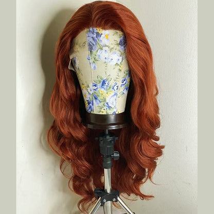 Pre-order Copper Body Wave Wig – 13x4 Transparent Lace Front 100% Human Hair