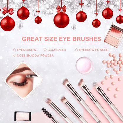 BESTOPE 20 Pcs Makeup Brushes Set, Belly-Type Handle Series